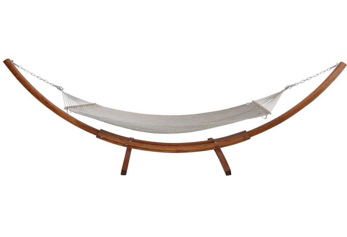 Απεικονίζεται η κατασκευή της αιώρας.